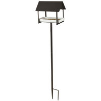 Produktbild von degawo Vogelhaus Futterstation aus Metall in Grau Weiß Schwarz