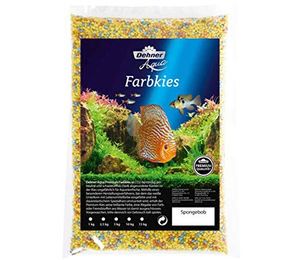Dehner Aqua Aquarienkies Bodengrund für Süßwasser bunt Gelb Blau 5 kg - 5 kg – Bild 1 von 4