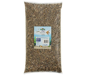 Dehner Aqua Aquarienkies für Süßwasser Fisch Bodengrund grau braun Körnung 2-4 mm 5 kg – Bild 1 von 3