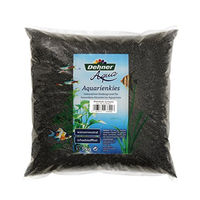 Produktbild von Dehner Aqua Aquarienkies Glanzkies Schwarz für Süßwasser Fisch Bodengrund 5 kg - 5 kg