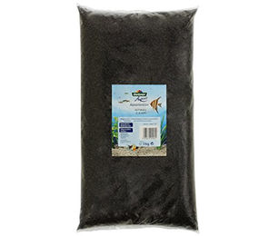 Dehner Aqua Aquarienkies Schwarz Bodengrund für Fische Körnung 2-4 mm 5 kg - 5 kg – Bild 1 von 2