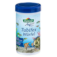 Produktbild von Dehner Aqua Fischfutter Frostfutter Tubifex Würfel aus Bachröhrenwürmern für Zierfische 20 g