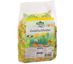 Dehner Aqua Goldfischfutter Flockenfutter-Mix für Goldfische und Kaltwasserfische mit Garnele 1 kg – Bild 1 von 9