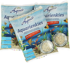 Dehner Aqua Kies Bodengrund für Fische Weiß – Bild 1 von 3