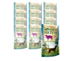Dehner Best Nature Hundefutter Adult Lamm mit Haferflocken 12 x 150 g Beutel – Bild 1 von 4