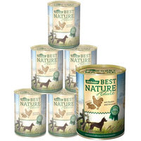 Produktbild von Dehner Best Nature Hundefutter Nassfutter Adult Huhn und Kaninchen getreidefrei 6 x 400 g Dose