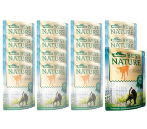 Dehner Best Nature Katzenfutter Nassfutter Adult Kalb ohne chemische Zusatzstoffe 16 x 85 g Beutel – Bild 1 von 5