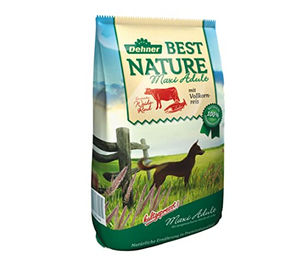 Dehner Best Nature Maxi Hundefutter Trockenfutter Rind mit Reis für ausgewachsene große Hunde getreidefrei 5 kg – Bild 1 von 4