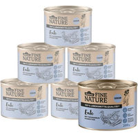 Produktbild von Dehner Fine Nature Senior Hund Nassfutter Ente Topinambur Karotten Getreidefrei 6 x Dose