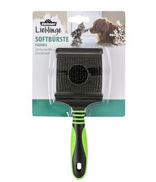 Dehner Flexible Softbürste zur Hunde- und Katzenfellpflege aus Kunststoff in Blau oder Grün - 1 Stk. – Bild 1 von 2