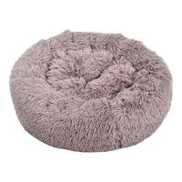 Produktbild von Dehner Hundebett Cookie für Hunde und Katzen aus Polyester und Plüsch in Braun und Blau