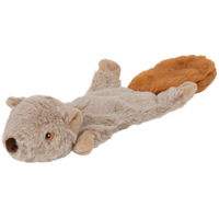 Produktbild von Dehner Hundespielzeug Flat Squirrel Quietscher aus Polyester in Braun 45 cm