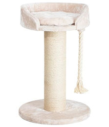 Produktbild von Dehner Katzen-Kratzbaum Aurelio beige mit Sisal und Plüsch ca. 65 x 65 x 100 cm