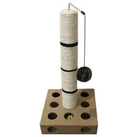 Produktbild von Dehner Katzen-Kratzsäule Tango aus Sisal in Braun/Beige, 52 x 25,5 x 25,5 cm
