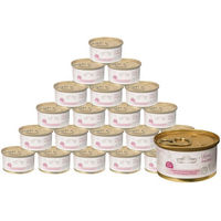 Produktbild von Dehner Katzen Nassfutter Adult Lachs und Wachtelei Stückchen in Gelee glutenfrei