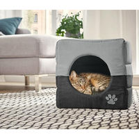 Produktbild von Dehner Katzenhöhle Luca Kuschelhöhle aus Polyester grau
