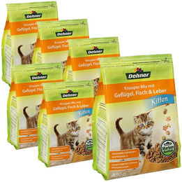 Dehner Kitten Trockenfutter Geflügel und Fisch mit Kroketten 2,4 kg – Bild 1 von 2
