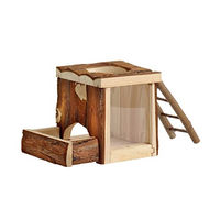 Produktbild von Dehner Kleintier Buddelturm Castle Spielzeug aus Naturholz für Kleinnager 11.5 x 12.5 x 18 cm