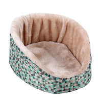Produktbild von Dehner Kleintier-Kuschelbett Velvet für Kaninchen aus Nylon und Plüsch 31 x 25 x 13 cm bunt