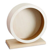 Produktbild von Dehner Kleintier Laufrad Motion aus Holz für Hamster Ratten und Mäuse Ø 20 cm Natur