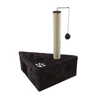 Produktbild von Dehner Kratzbaum Tammy für Katzen in Schwarz aus Plüsch, Fleece und Sisal 68 x 45 x 45 cm