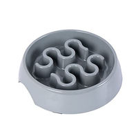 Produktbild von Dehner Lieblinge Antischlingnapf Slow Feeder aus Melamin in Grau