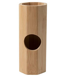 Dehner Lieblinge Bambustunnel für Nager wie Hamster und Mäuse braun beige Ø 8 cm Länge 19.7 cm – Bild 1 von 4