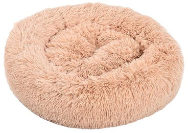 Dehner Lieblinge Hundebett und Katzenbett Cookie Größe L Beige aus Polyester – Bild 1 von 1