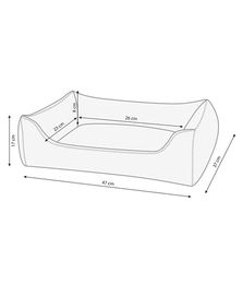 Dehner Lieblinge Hundebett und Katzenbett Sammy, beige, Polyester, Größe L – Bild 1 von 2