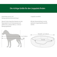 Produktbild von Dehner Lieblinge Hundebett und Katzenbett Sammy oval aus Polyester grau