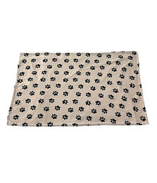Dehner Lieblinge Hundedecke und Katzendecke aus Fleece in Beige/Schwarz Größe L - 1 Stk. – Bild 1 von 10