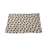 Produktbild von Dehner Lieblinge Hundedecke und Katzendecke aus Fleece in Beige/Schwarz Größe L - 1 Stk.