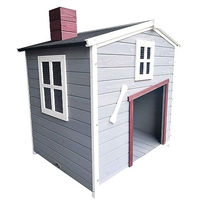 Produktbild von Dehner Lieblinge Hundehütte Hector aus Tannenholz und Bitumen grau waterproof