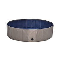 Produktbild von Dehner Lieblinge Hundepool Water Fun aus Kunststoff Ø 120 cm grau/blau