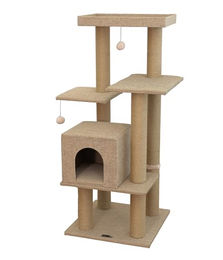 Dehner Lieblinge Katzen-Kratzbaum Nele in Beige und Braun mit Seil ca. 122 x 50 x 50 cm – Bild 1 von 2