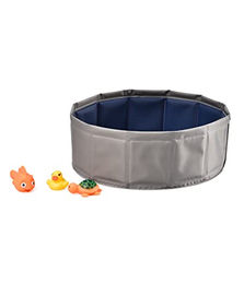 Dehner Lieblinge Katzenpool Water Games aus Kunststoff Ø 30 cm grau/blau – Bild 1 von 7