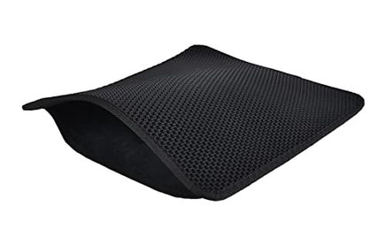 Produktbild von Dehner Lieblinge Katzentoiletten-Vorleger Magical aus Kunststoff Schwarz 60.5 x 51.5 cm