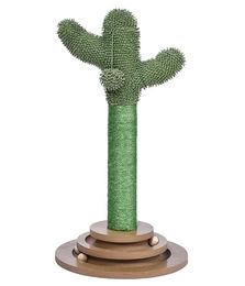Dehner Lieblinge Kratzbaum Cactus für Katzen in Grün mit Sisal, Höhe 60 cm und Durchmesser 32 cm – Bild 1 von 1
