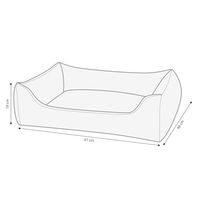 Produktbild von Dehner Lieblinge Kuschelbett Beanie Hundebett und Katzenbett aus recycelten Materialien Größe S Beige