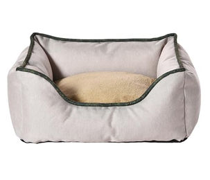 Dehner Lieblinge Kuschelbett Beanie Hundebett und Katzenbett aus recycelten Materialien XS Beige – Bild 1 von 2