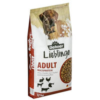 Produktbild von Dehner Lieblinge Multiprotein Trockenfutter für ausgewachsene Hunde Geflügel Wild Fisch zuckerfrei