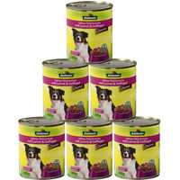 Produktbild von Dehner Lieblinge Senior Hund Nassfutter Lamm und Geflügel mit Stückchen 6 x 800 g Dose