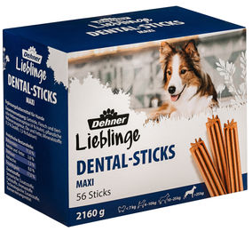 Dehner Lieblinge Zahnpflege-Snack Dental Sticks für große Hunde Adult zuckerfrei 2160 g – Bild 1 von 9
