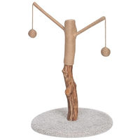 Produktbild von Dehner Lovely Katzen-Kratzbaum aus Holz mit Sisal in Braun Weiß Beige 80 x 45 x 45 cm