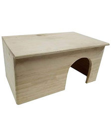 Produktbild von Dehner Nagerhaus Tantor aus Kiefernholz für Kaninchen und Meerschweinchen 39 x 23 x 20 cm Natur