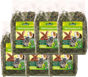 Dehner Nagersnack Spitzwegerich getrocknete Kräuter für Kaninchen 6 x 125 g – Bild 1 von 9