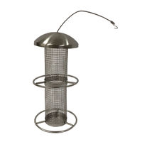 Produktbild von Dehner Nat Wildvogel Futtersäule aus Edelstahl silber 28 x 14 x 14 cm - 530 g