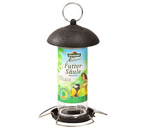 Dehner Natura Futtersäule für Wildvögel aus Metall in Schwarz - 1 Stk. – Bild 1 von 8