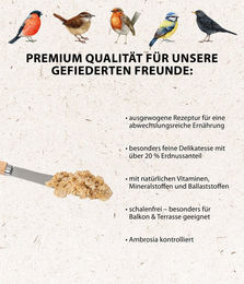 Dehner Natura Premium Erdnuss-Aufstrich Wildvogelfutter als energiereiches Ganzjahres-Ergänzungsfutter 2 kg – Bild 1 von 3