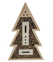 Dehner Natura Premium Insektenhotel Arbol aus FSC-zertifiziertem Kiefernholz für Wildbienen und Schmetterlinge 21 x 31 x 7 cm - 1 Stk. – Bild 1 von 10